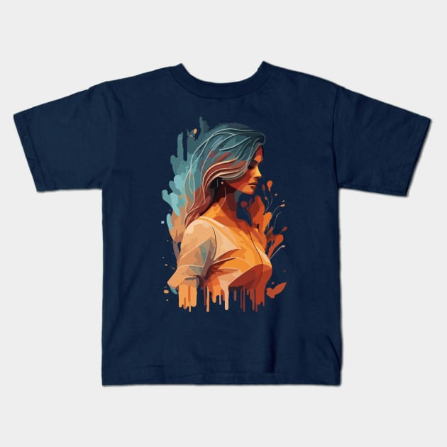 Zodiac Virgo Kids T-Shirt by CatCoconut-Art